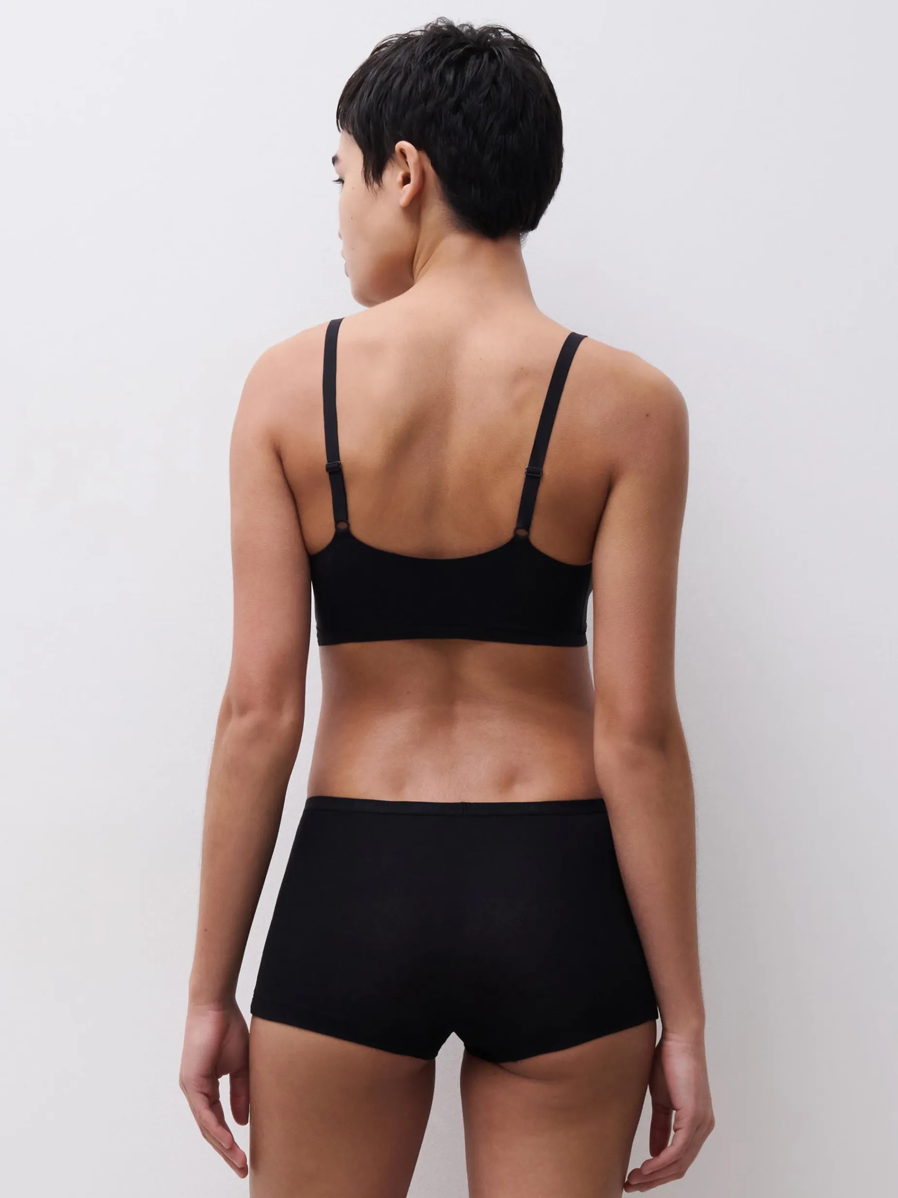 Femilet Basic Cotton Boxer Midi - Zwart