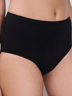 Femilet Basic Cotton Midi - Zwart