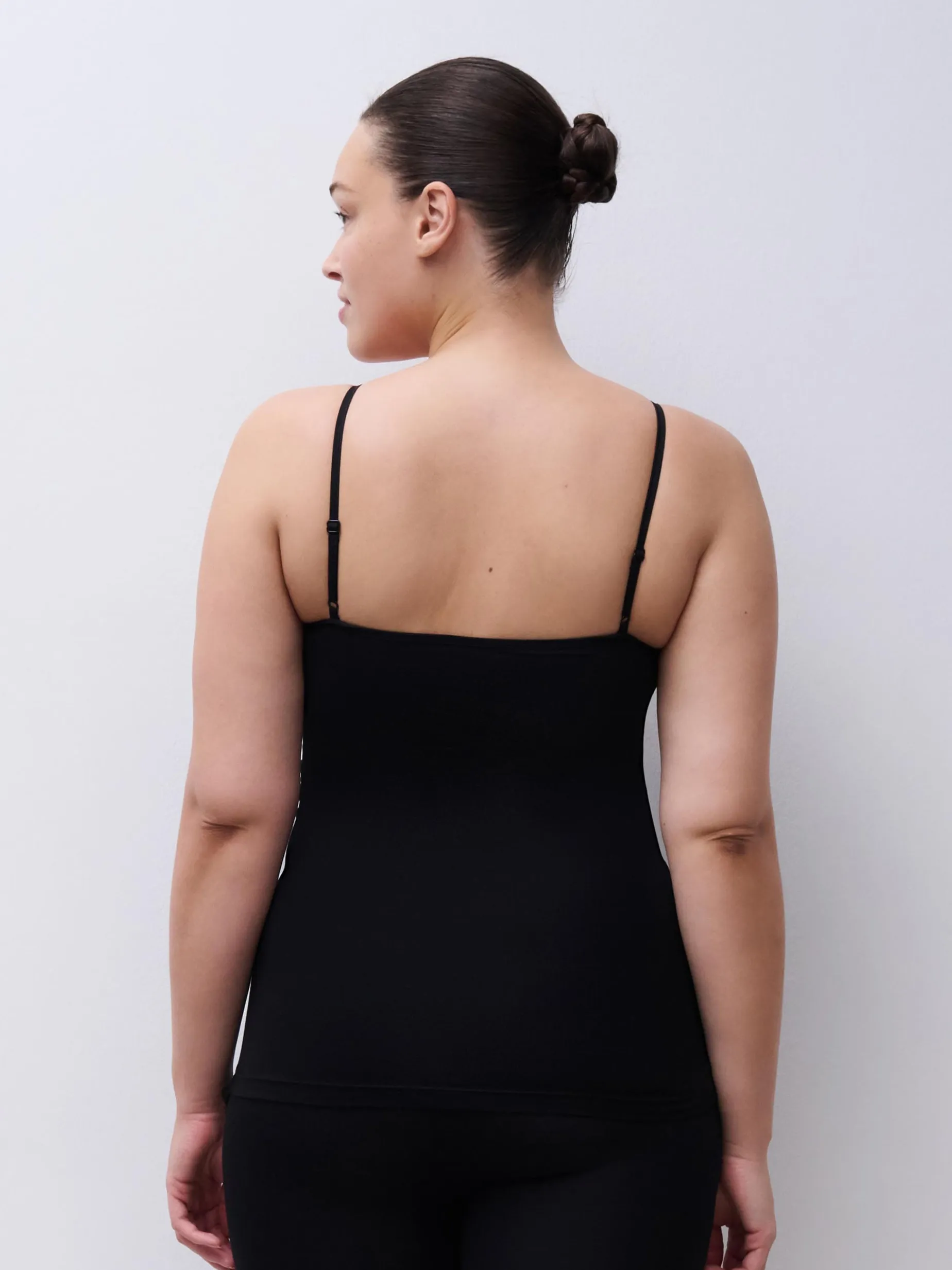Femilet Basic Lace Hemd Katoen Kant - Zwart