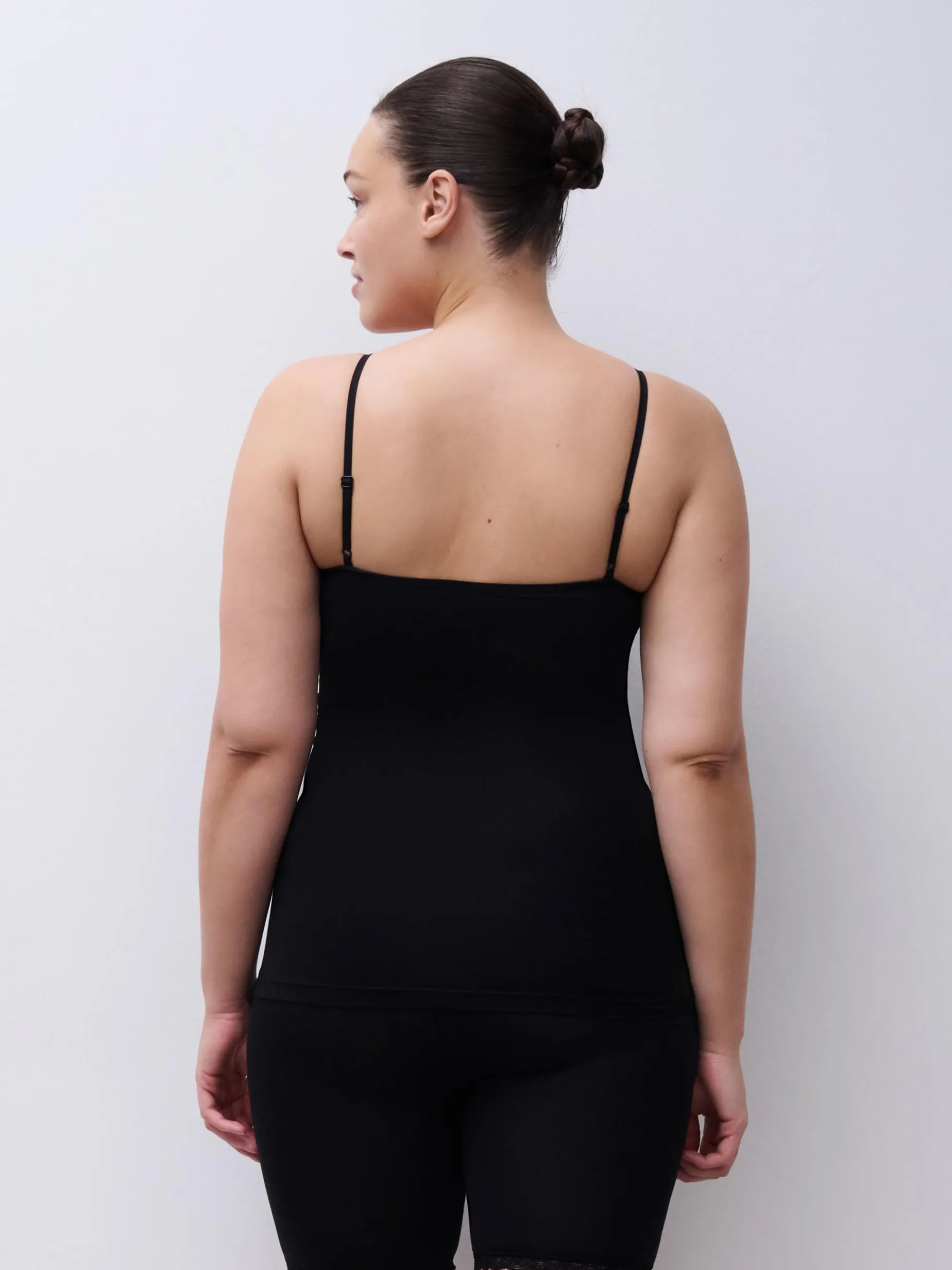 Femilet Basic Lace Hemd Katoen Kant - Zwart