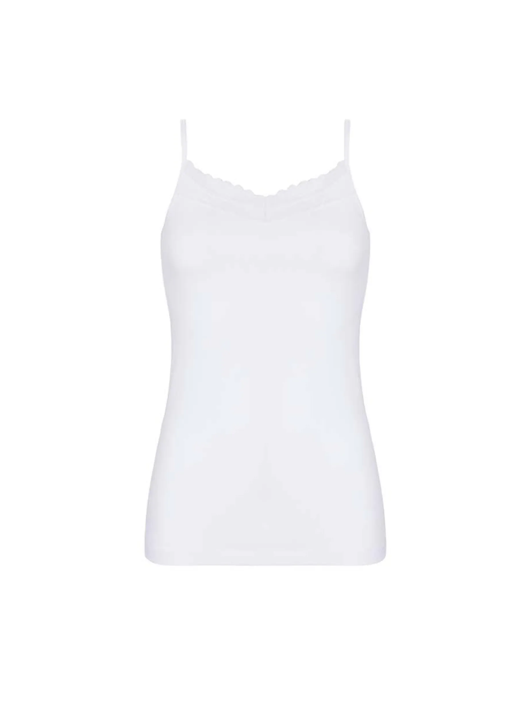 Femilet Basic Lace Hemd Katoen Kant - Wit