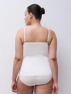 Femilet Basic Lace Hoge Taille Slip Katoen - Wit