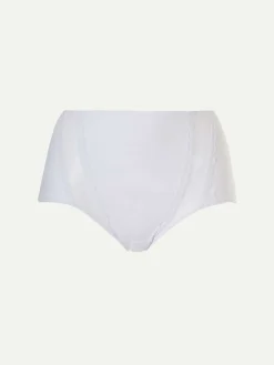 Femilet Basic Lace Hoge Taille Slip Katoen - Wit