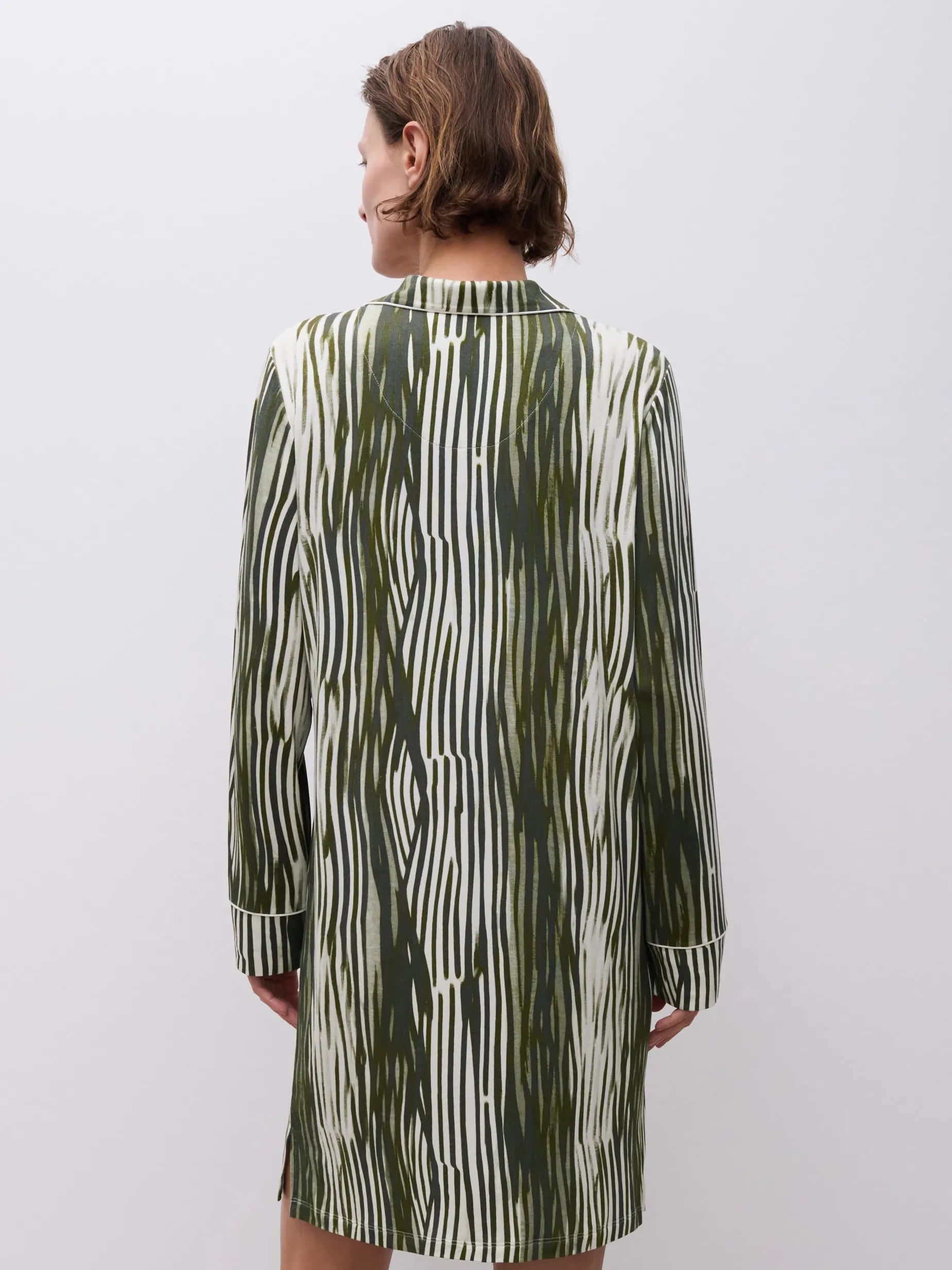 Femilet DAISY Nachthemd lange mouw - Green Lines