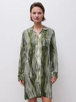 Femilet DAISY Nachthemd lange mouw - Green Lines