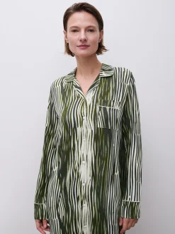 Femilet DAISY Nachthemd lange mouw - Green Lines