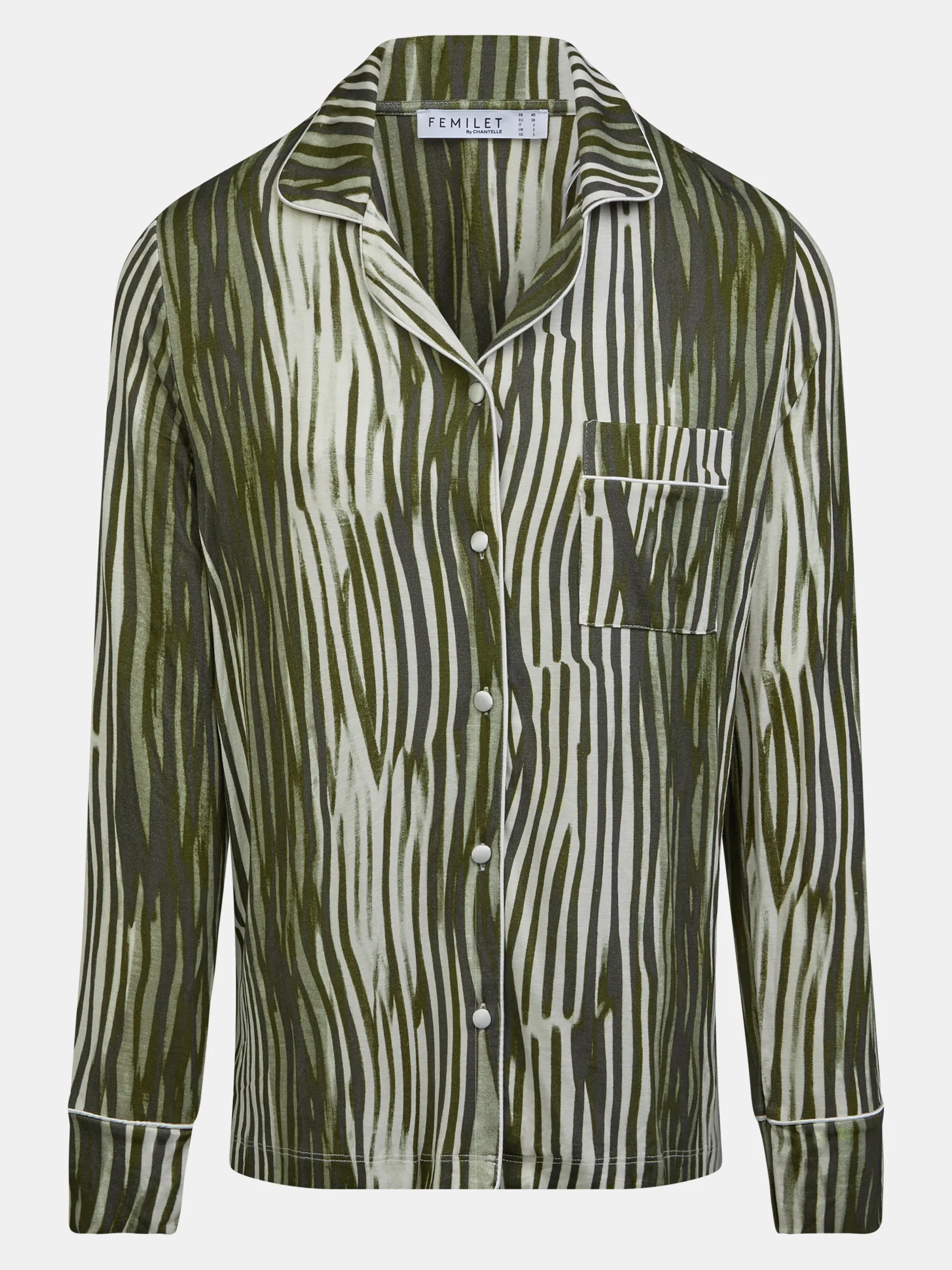 Femilet DAISY Top lange mouw - Green Lines