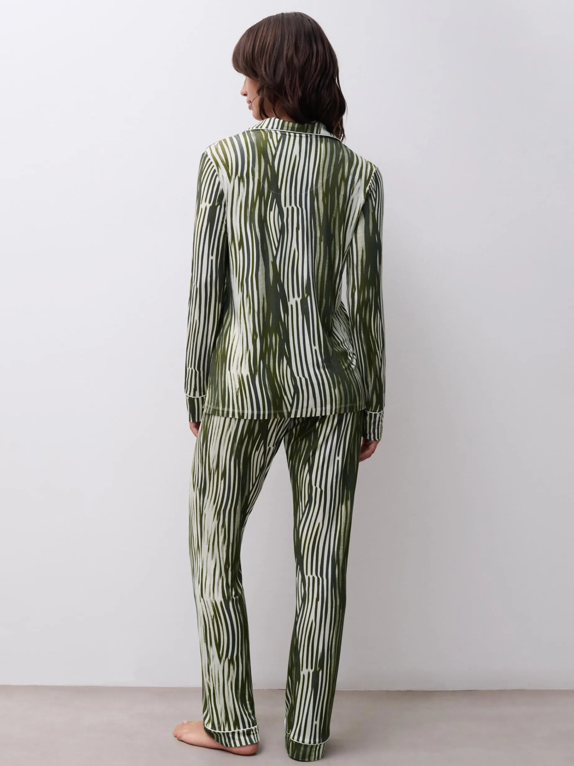 Femilet DAISY Top lange mouw - Green Lines