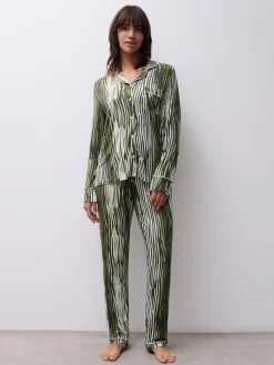 Femilet DAISY Top lange mouw - Green Lines