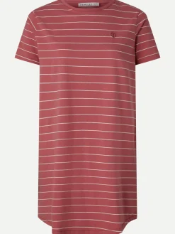 Femilet ELLIE Nachthemd korte mouw - Mauvewood stripe
