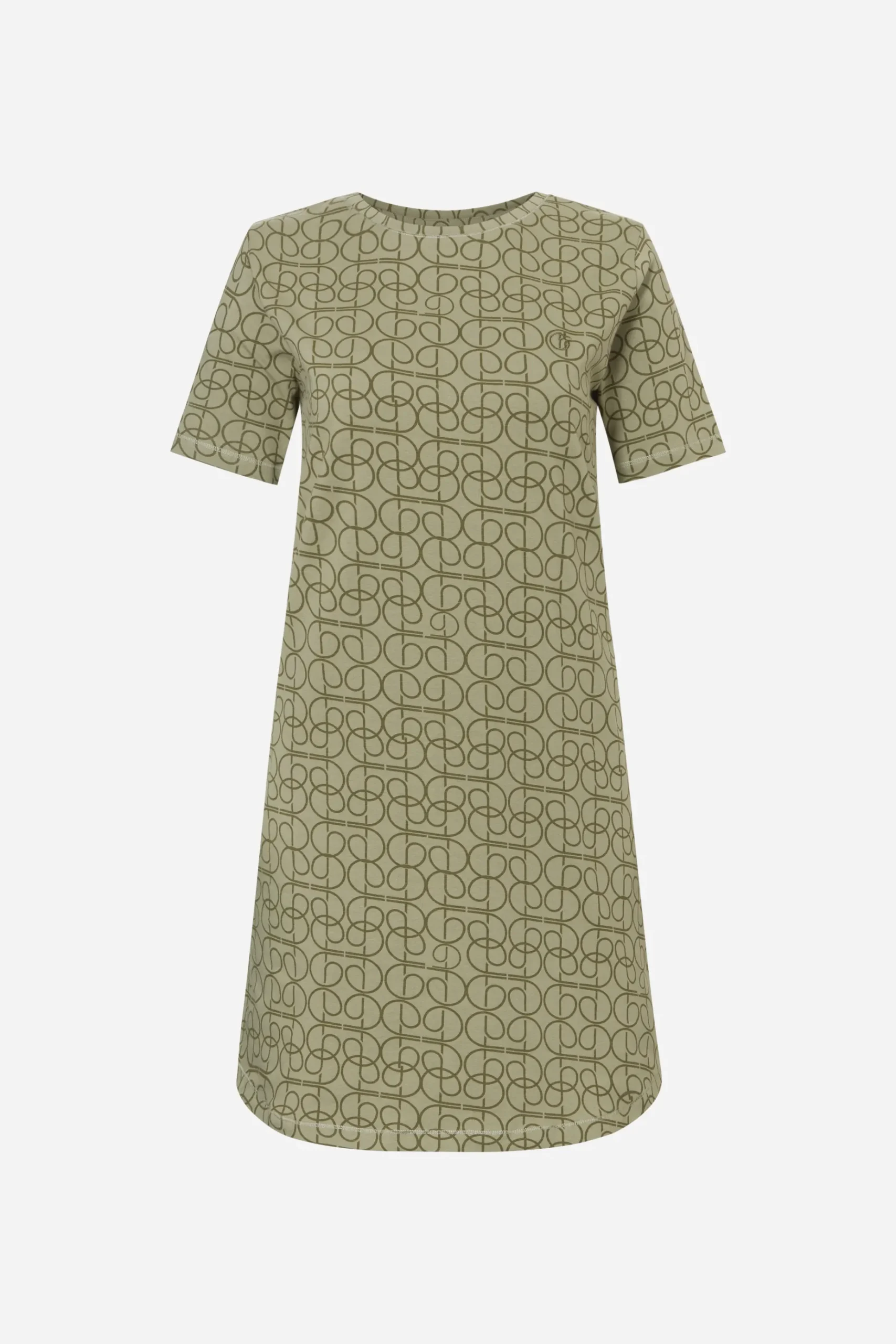 Femilet ELLIE Nachthemd korte mouw - Green Curves
