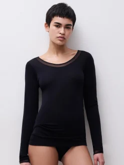 Femilet Juliana Hoge taille slip - 100% Merino wol - Zwart