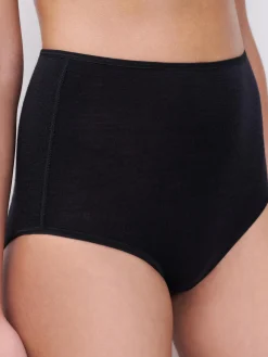 Femilet Juliana Hoge taille slip - 100% Merino wol - Zwart