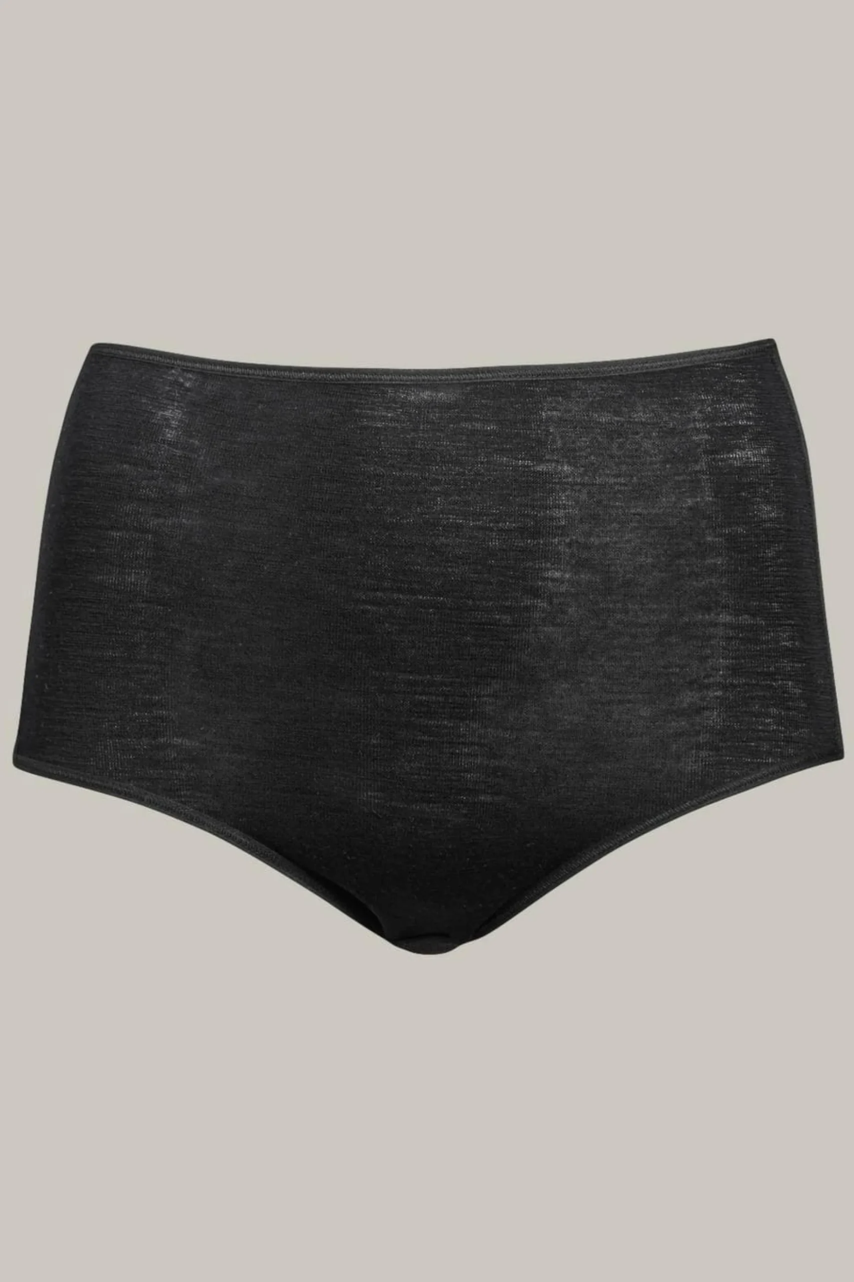Femilet Juliana Hoge taille slip - 100% Merino wol - Zwart