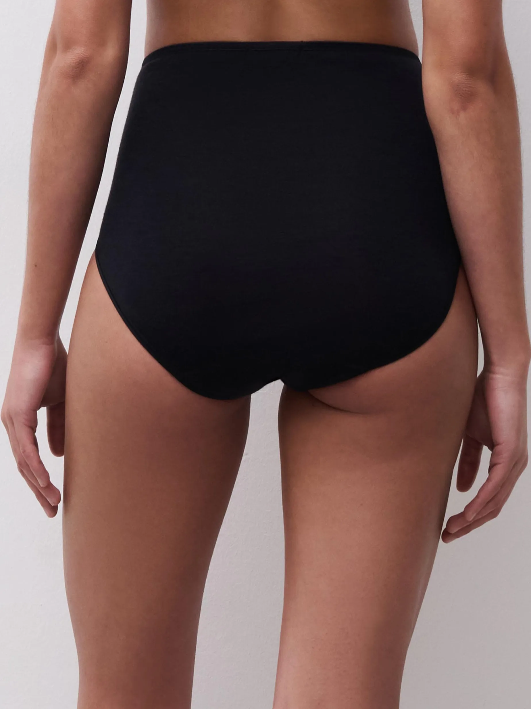 Femilet Juliana Hoge taille slip - 100% Merino wol - Zwart