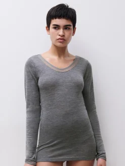 Femilet Juliana Hoge taille slip - 100% Merino wol - Heather grey