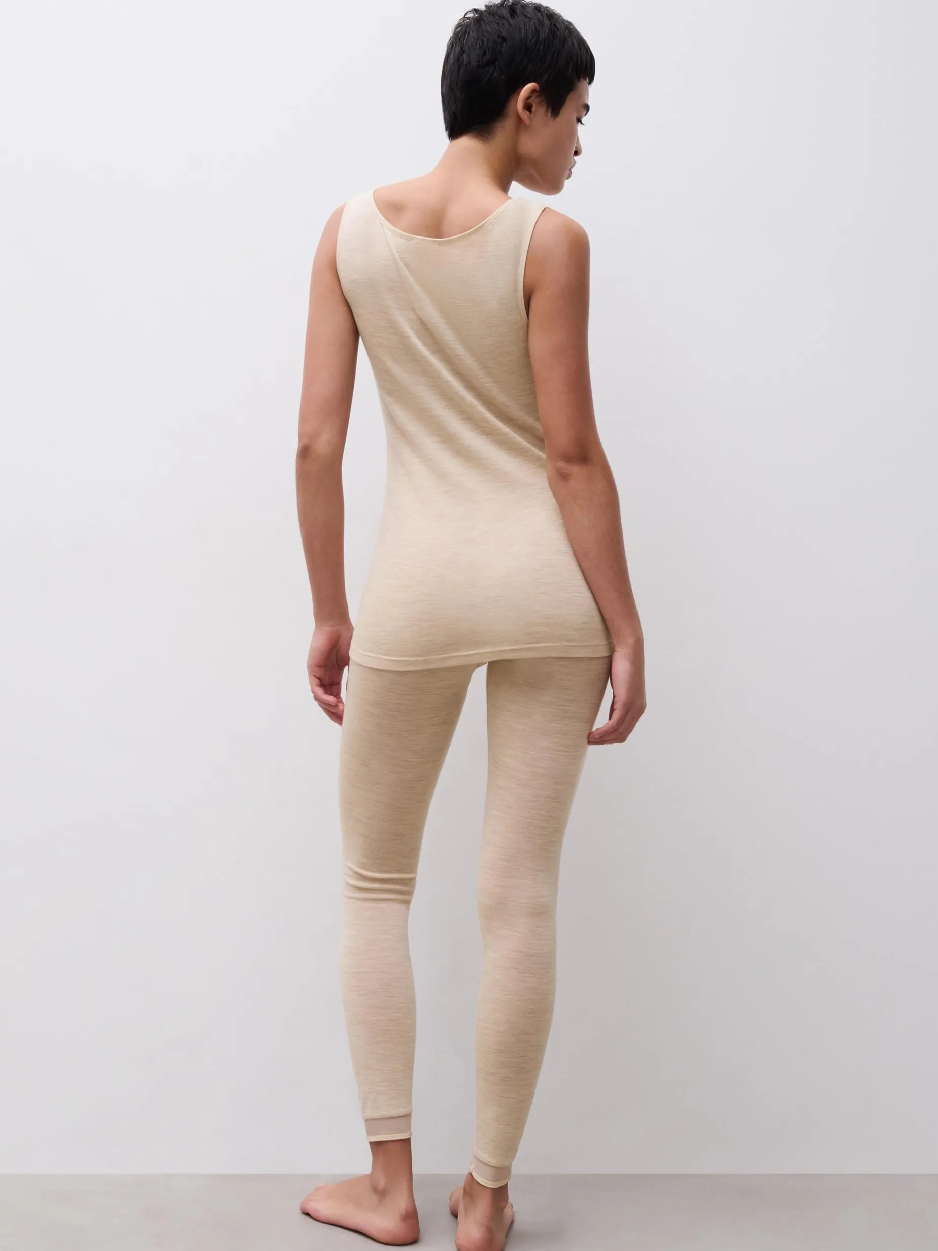 Femilet Juliana Juliana Singlet - 100% Merino wol - Heather nude
