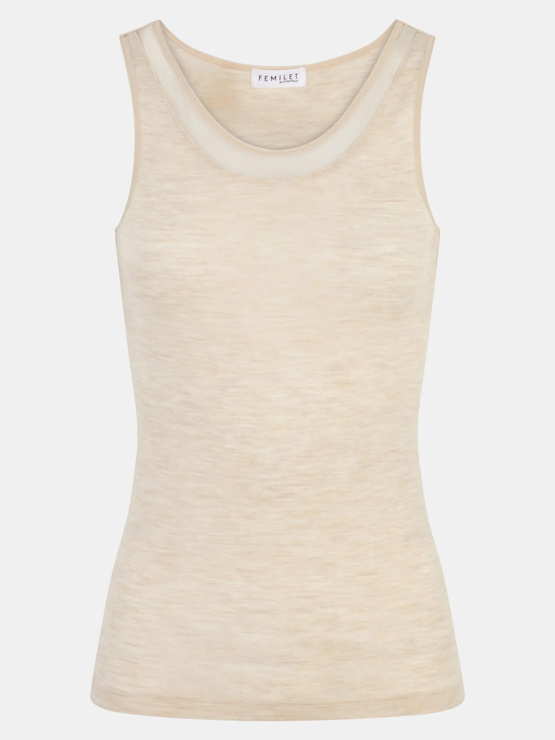 Femilet Juliana Juliana Singlet - 100% Merino wol - Heather nude