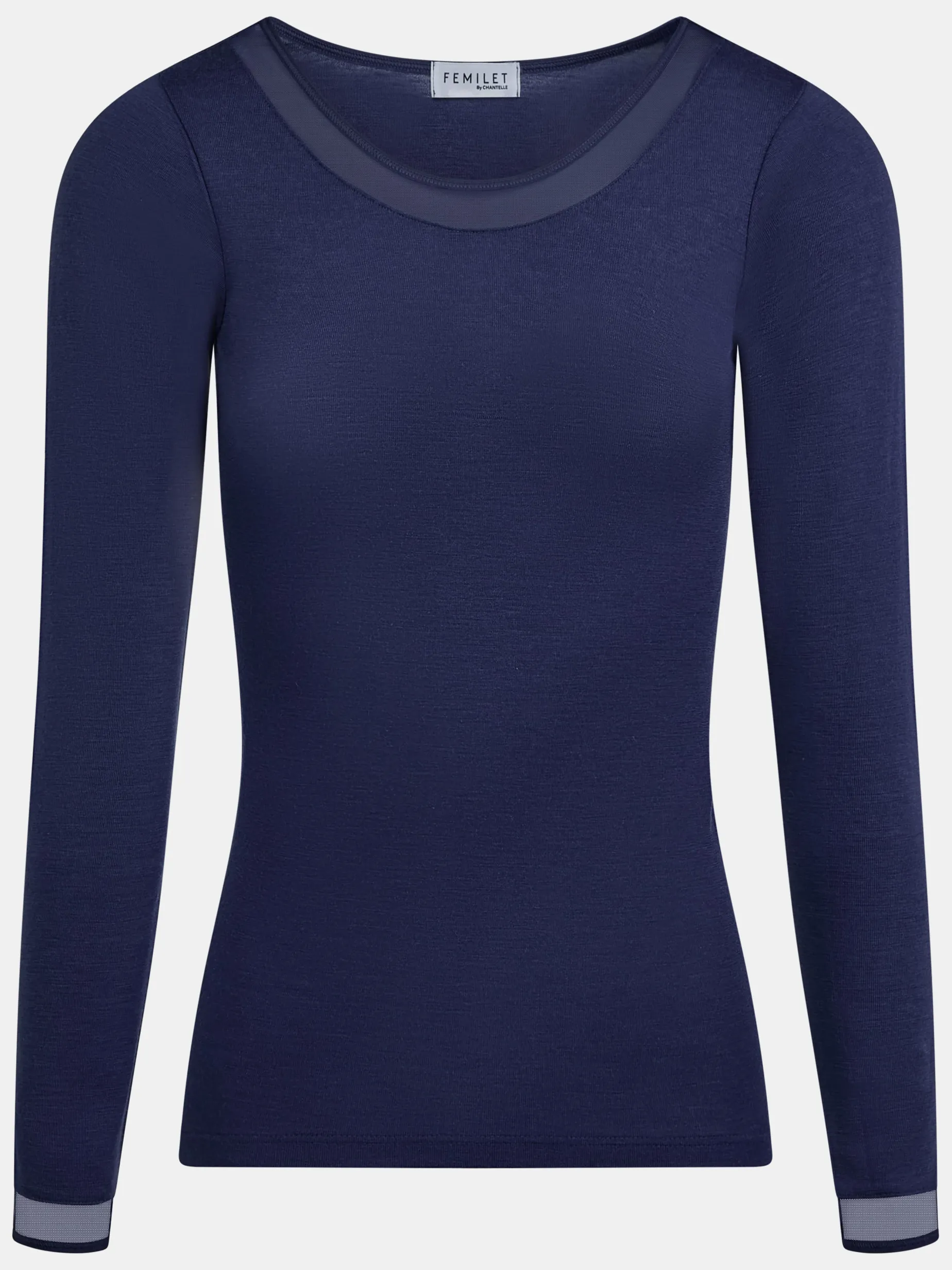 Femilet Juliana Juliana T-shirt Lange mouwen - 100% Merino wol - Donkerblauw