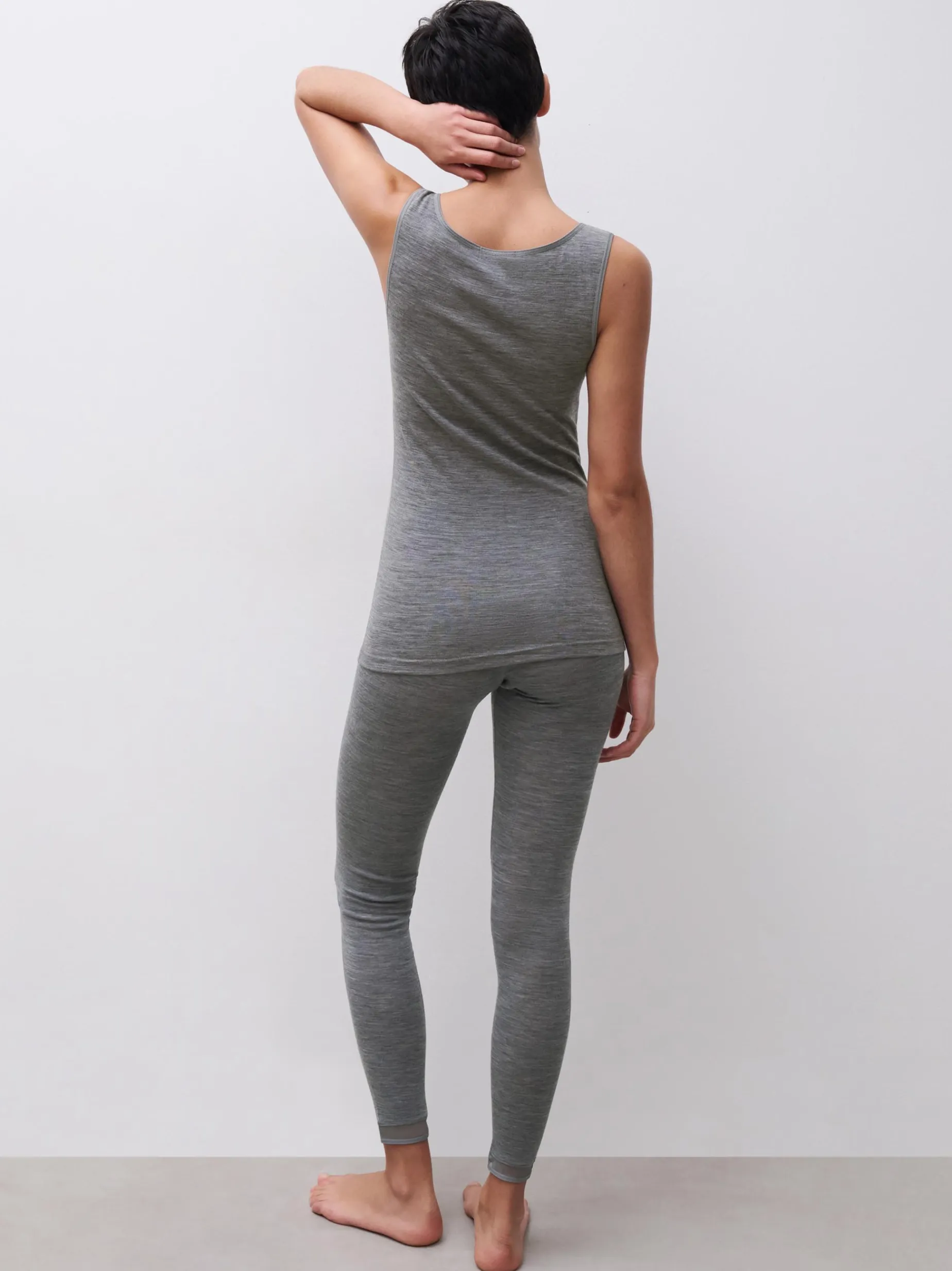 Femilet Juliana Legging - 100% Merino wol - Heather grey