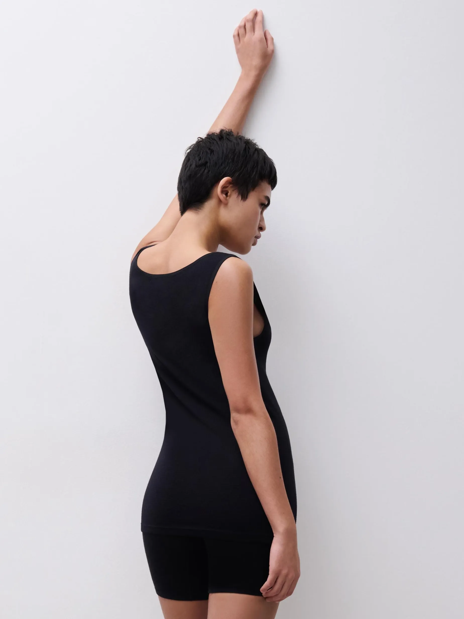 Femilet Juliana Long short - 100% Merino wol - Zwart