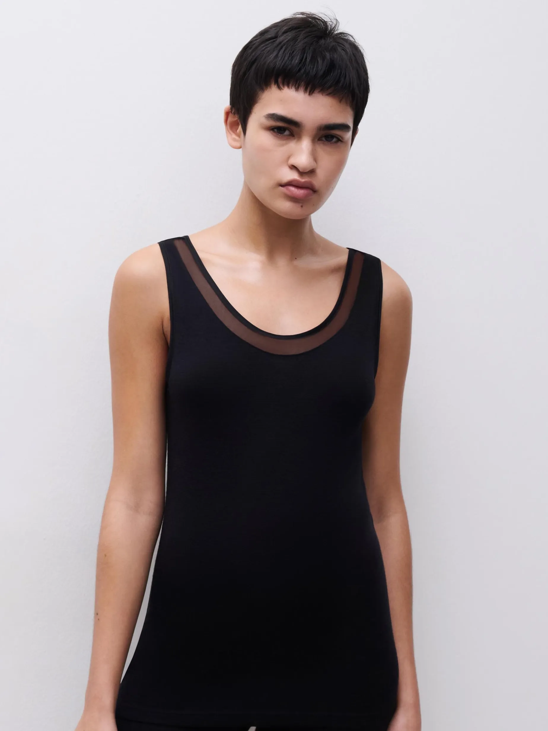 Femilet Juliana Singlet - 100% Merino wol - Zwart