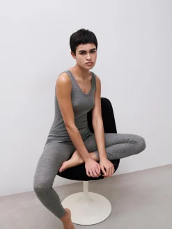 Femilet Juliana Singlet - 100% Merino wol - Heather grey