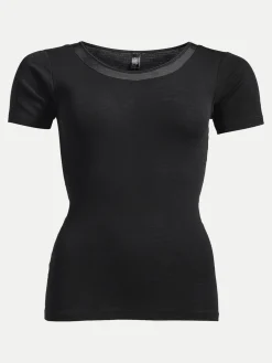 Femilet Juliana T-Shirt korte mouw - 100% Merino wol - Zwart