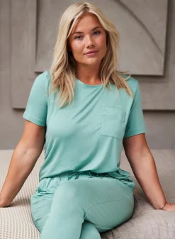 Femilet KATY Top korte mouw - Malachite green