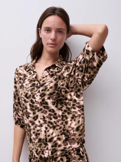 Femilet LAYLA Top korte mouw - Acorn Leo