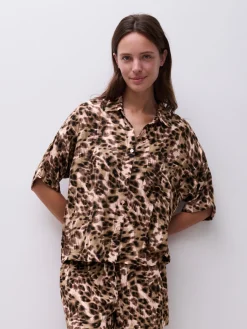 Femilet LAYLA Top korte mouw - Acorn Leo