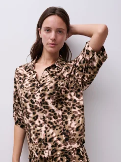 Femilet LAYLA Top korte mouw - Acorn Leo
