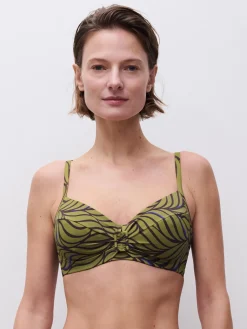Femilet RIVERO Niet voorgevormde bikinitop - Coffee Leaves
