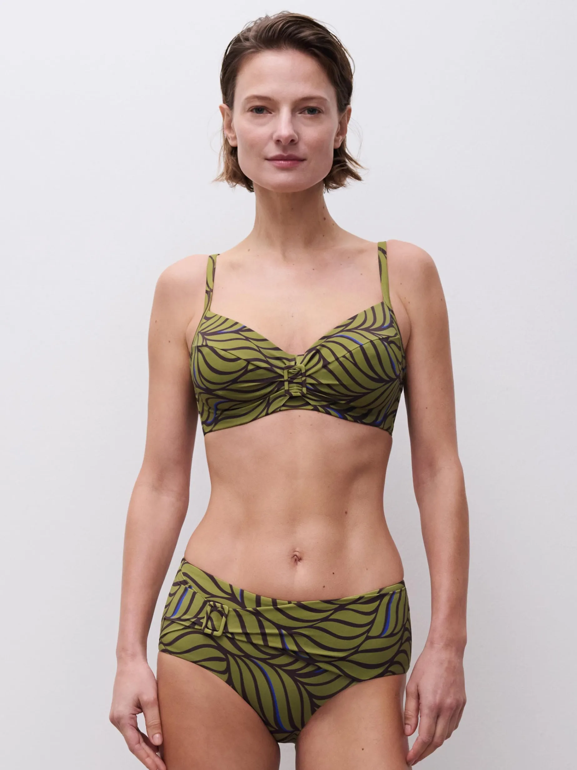 Femilet RIVERO Niet voorgevormde bikinitop - Coffee Leaves