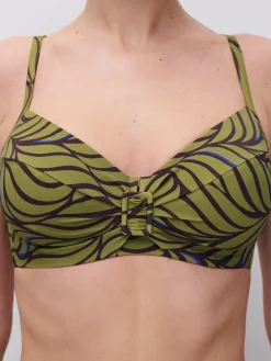 Femilet RIVERO Niet voorgevormde bikinitop - Coffee Leaves