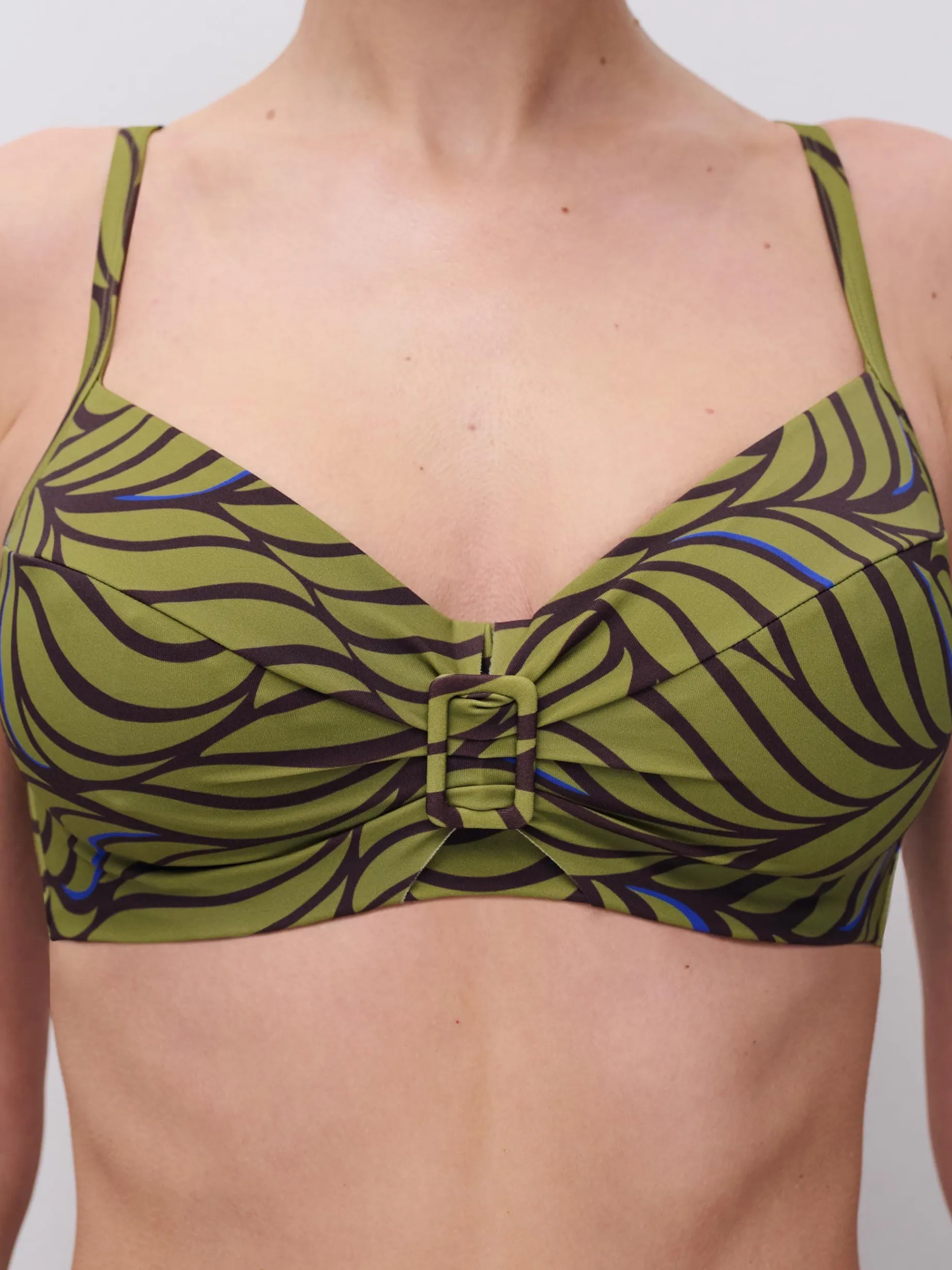 Femilet RIVERO Niet voorgevormde bikinitop - Coffee Leaves