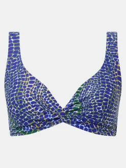 Femilet TAULA Niet voorgevormde bikini top - Blue snake