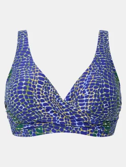 Femilet TAULA Niet voorgevormde bikinitop - Blue snake