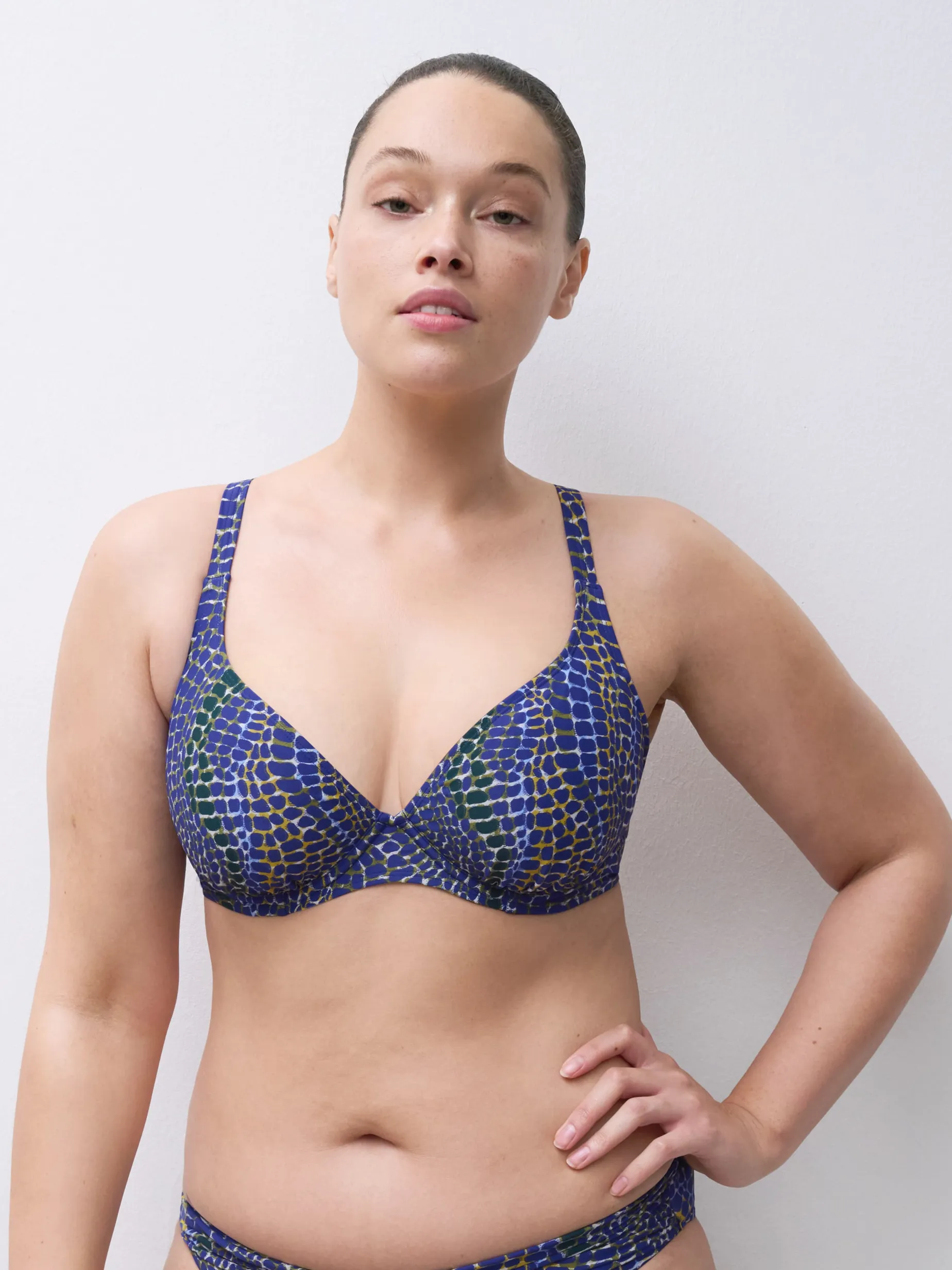 Femilet TAULA Voorgevormde bikini top - Blue snake