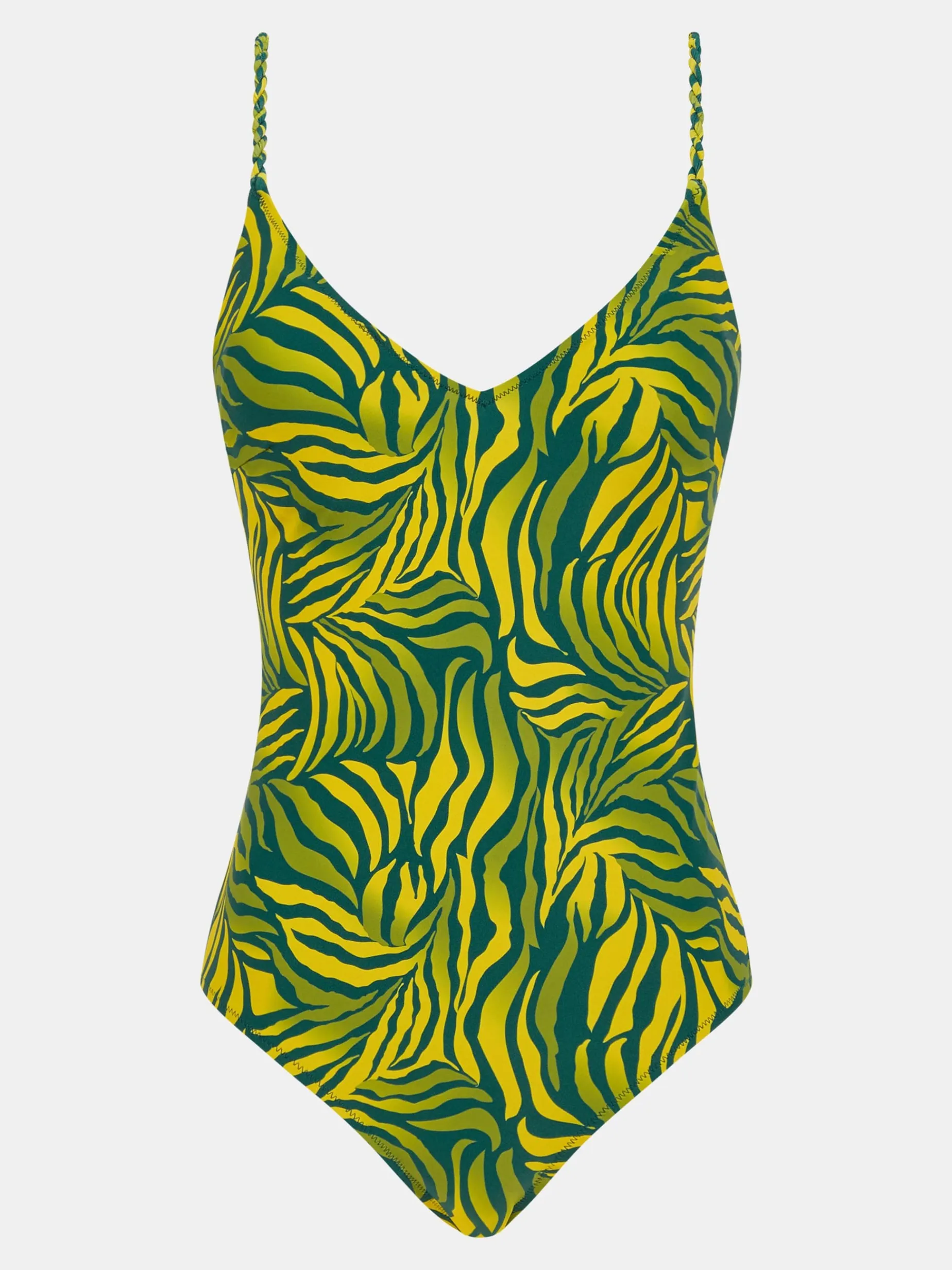 Femilet TIDRA Beugelloos badpak met softcups - Yellow Jungle