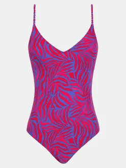 Femilet TIDRA Beugelloos badpak met softcups - Berry Jungle