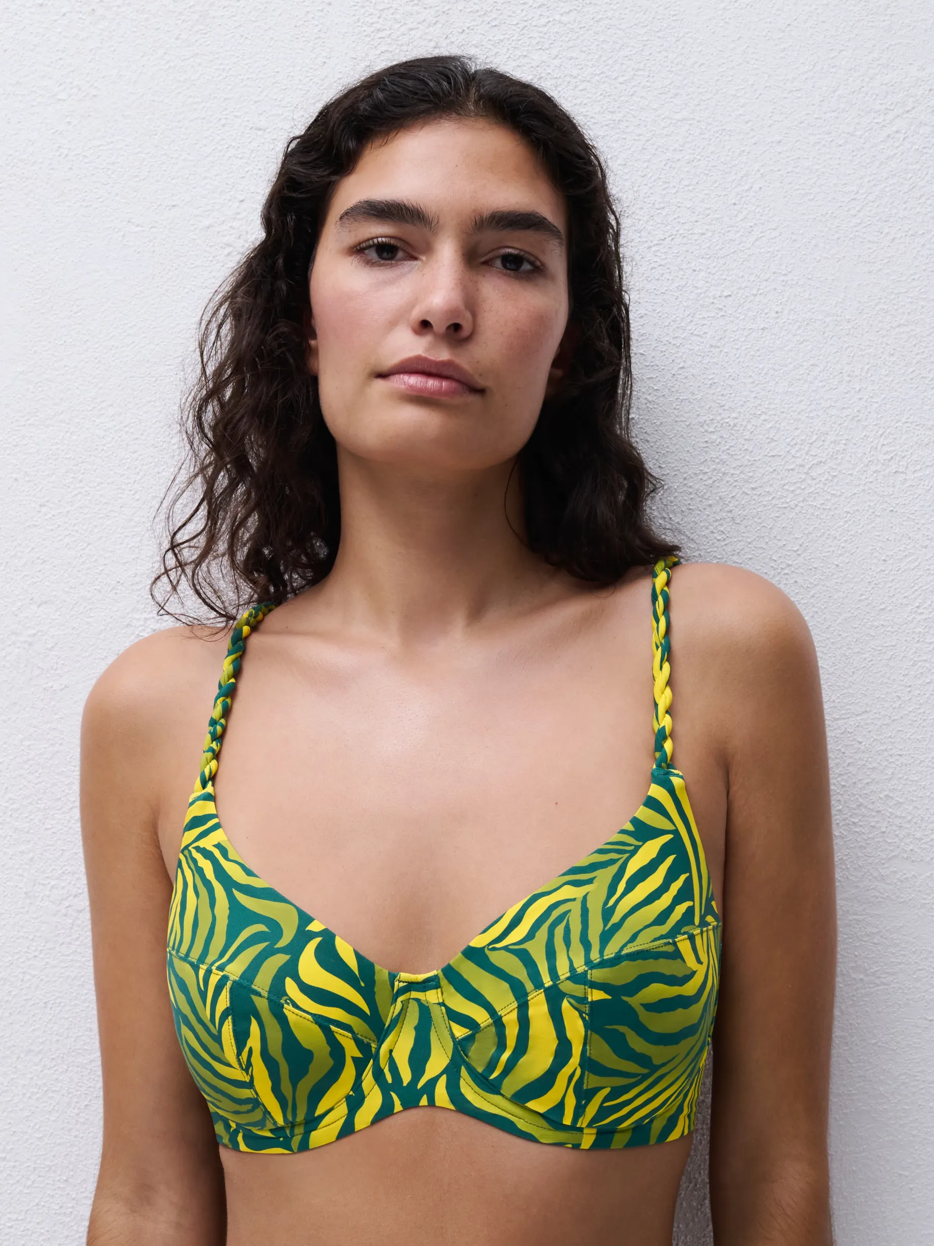 Femilet TIDRA Niet voorgevormde bikinitop - Yellow Jungle