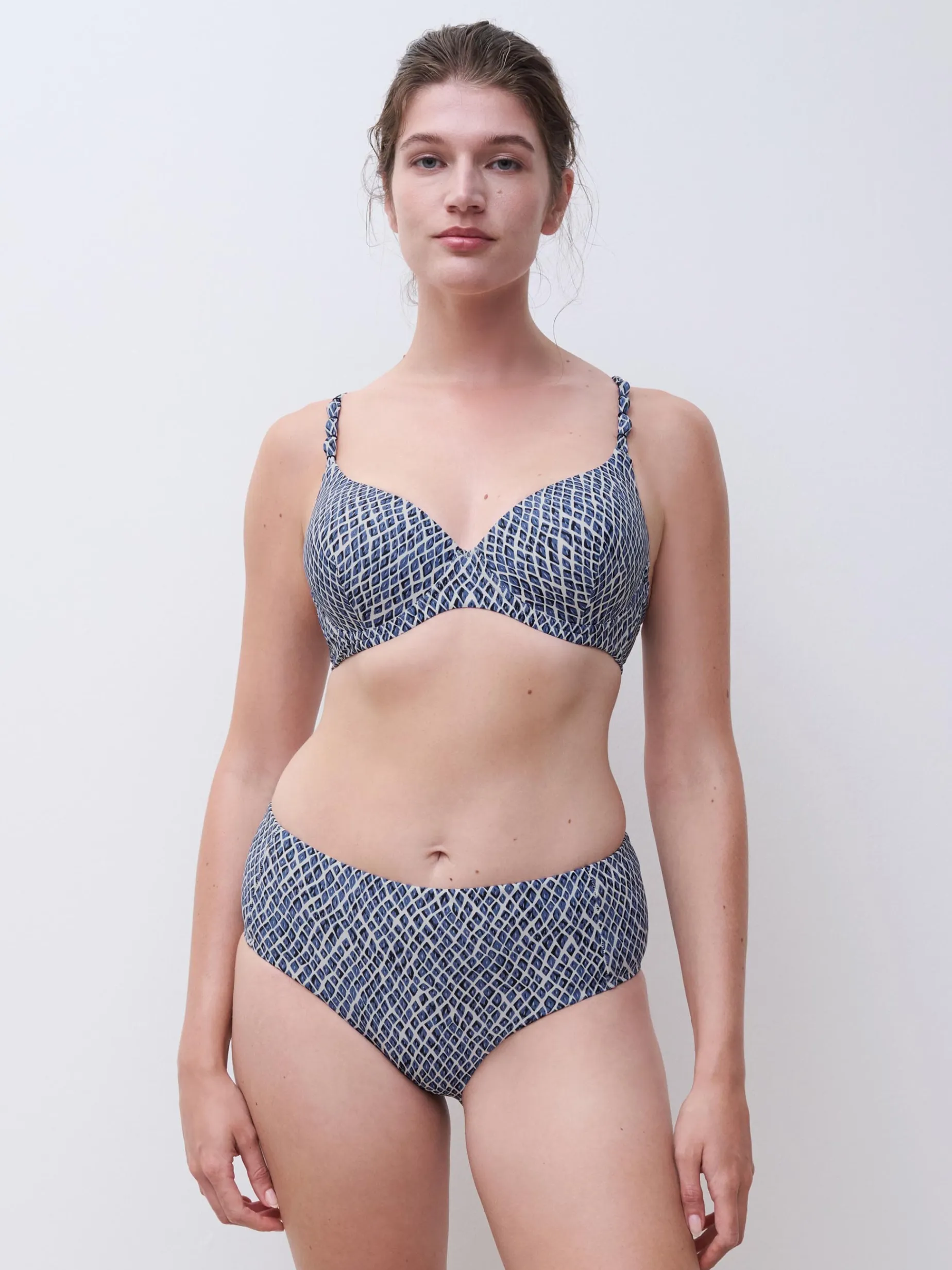 Femilet TIDRA Voorgevormde bikini top - Blue Reptile