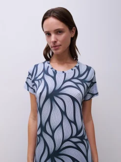 Femilet YARA Nachthemd korte mouw - Blue petal