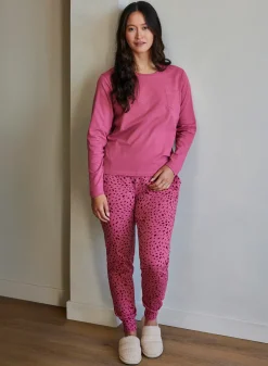 Livera ABSTRACT HEARTS Pyjama lange mouw - Red Hearts
