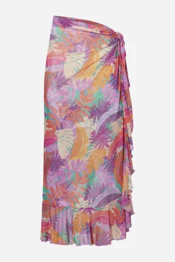 Livera BARBADOS Chacha Pareo Dress - Colorful leaves