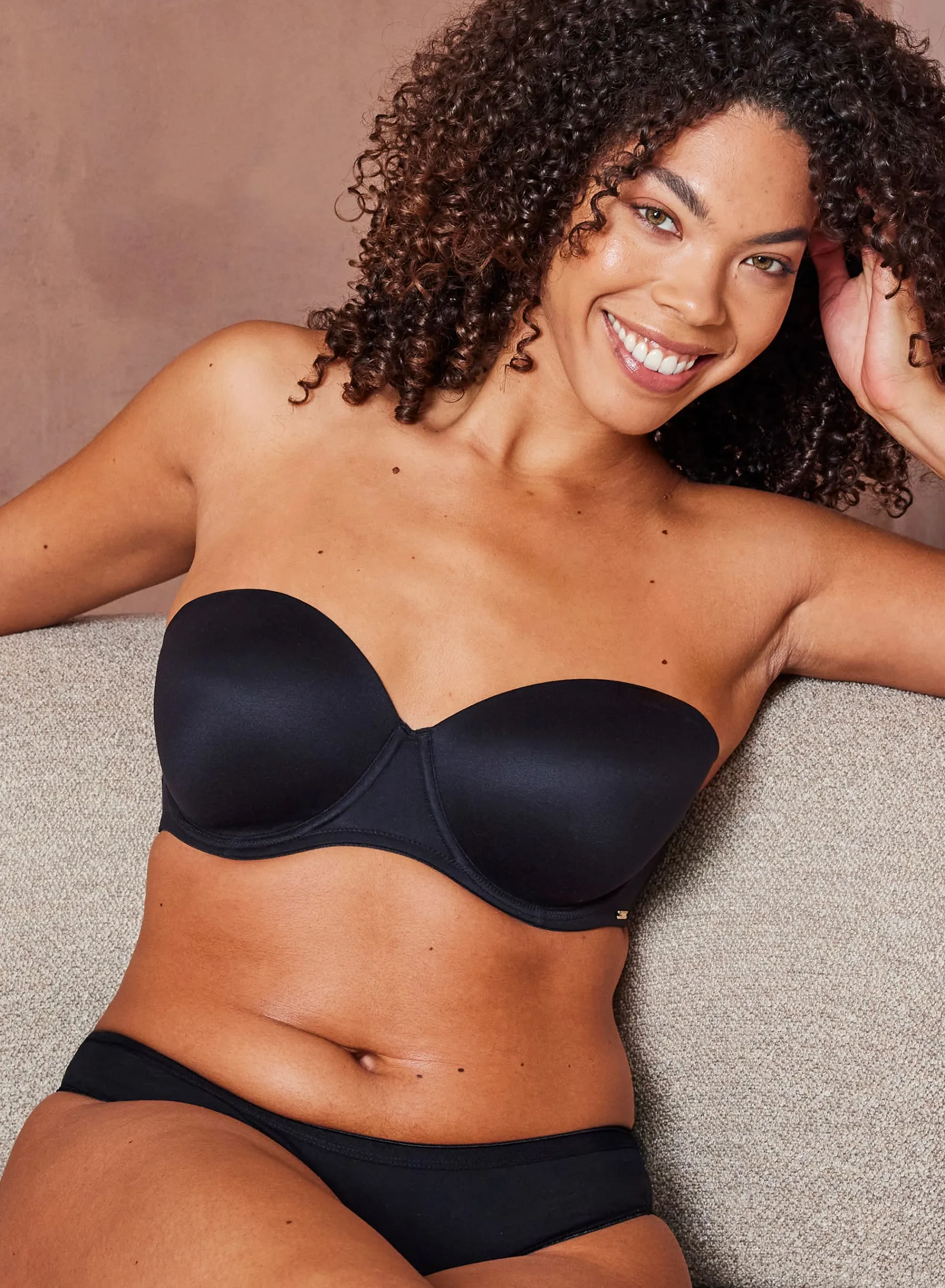 Livera COMFORT SOFT Strapless BH Lola Comfort Soft - Zwart