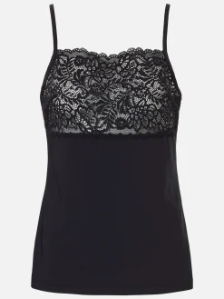 Livera Micro Lace Sasja Hemdje - Zwart