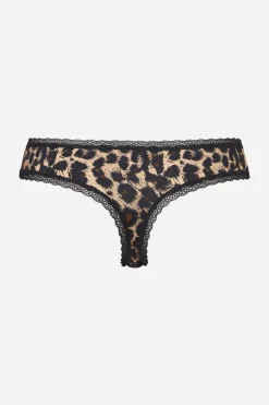 Livera Micro Lace Sasja String - Nude Leo