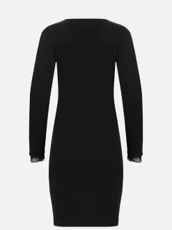 Livera MIRACLE COTTON Nightgown LS - Zwart